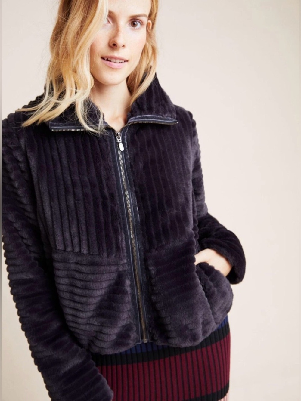 🌸Anthropologie Natasha Faux Fur Jacket🌸